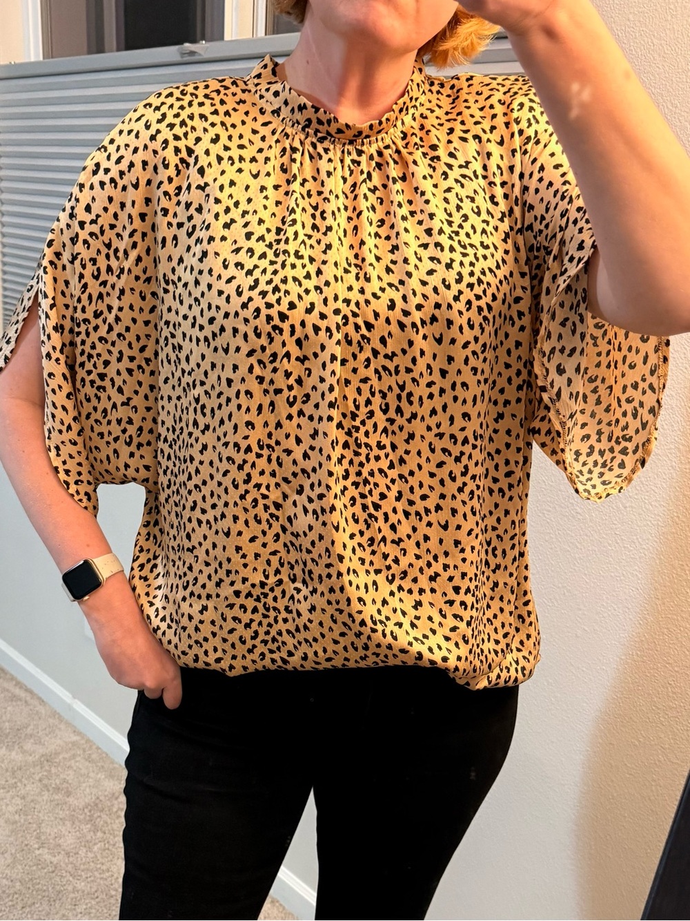 EUC Leopard Print Women's Top